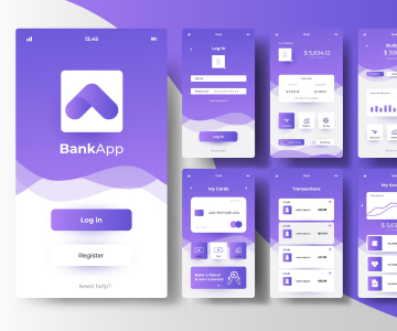 banking application interface